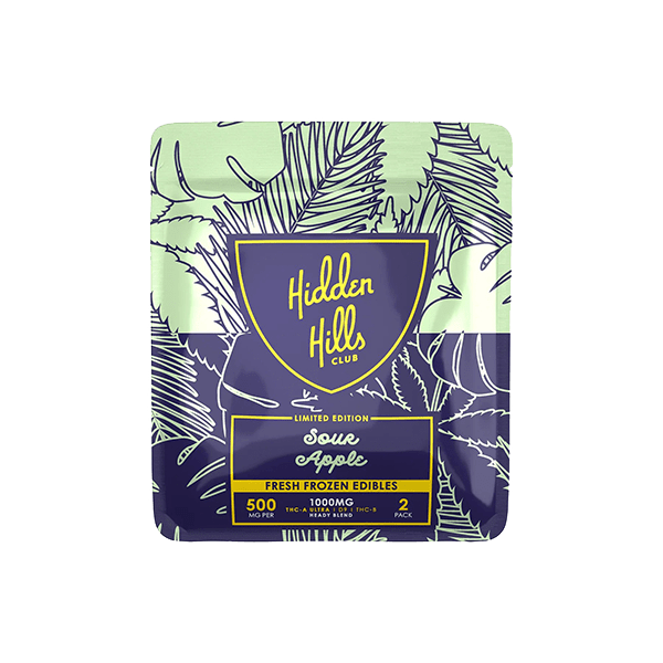 SOUR APPLE-min HIDDEN HILLS CLUB LIMITED EDITION 1000MG Sour apple