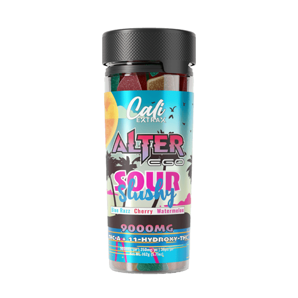 Sour Slushy Cali Extrax Alter EGO 9000mg Gummies Sour Slushy