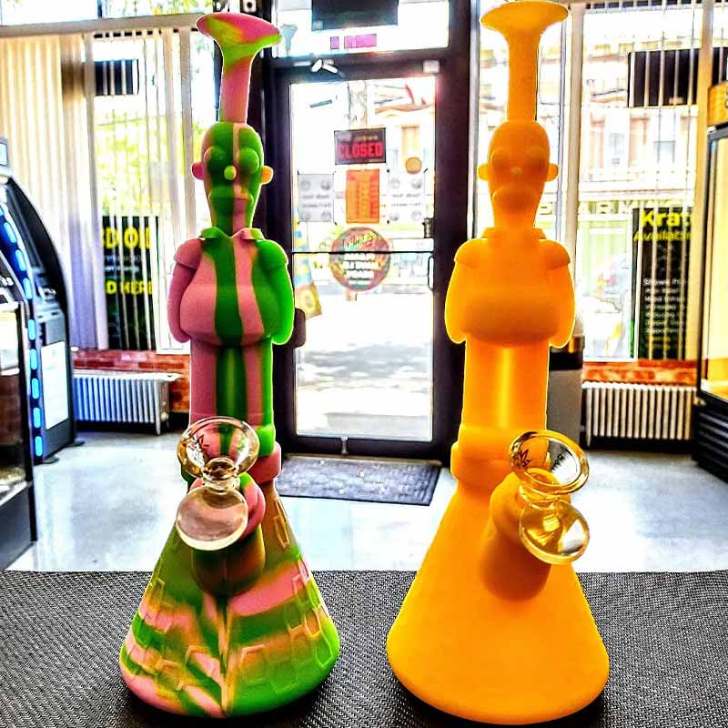Homer Simpson Silicone Rig & Bubbler